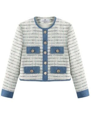 Marissa Chiara Long Sleeve Jacket - Blue