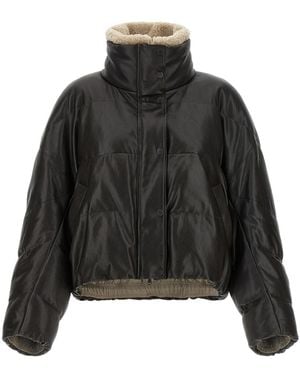 Brunello Cucinelli Lamb Leather Jacket Clothing - Black