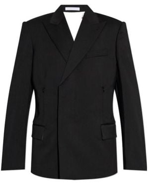 Helmut Lang Zip Detailed Long-Sleeved Jacket - Black
