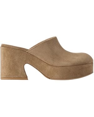 Gianvito Rossi 90Mm Lyss Mules - Brown