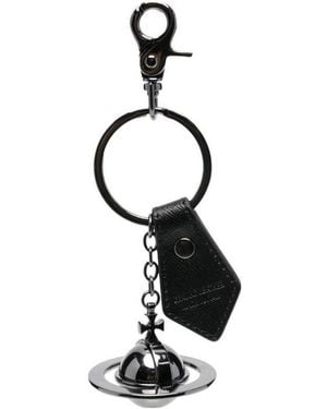 Vivienne Westwood 3D Orb Key Chain - White