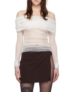 Christopher Esber Veiled Long-Sleeved Blouse - Multicolor