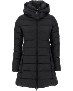 Tatras Long Sleeve Cotton Coat - Black