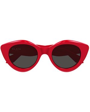 Alaïa Alaïa Cat-Eye Frame Sunglasses - Red