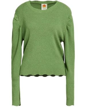 FARM Rio Plain Colour Jumper - Green