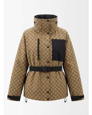 Gucci Gg Technical Fabric Jacquard Jacket, Ready-To-Wear - Natural