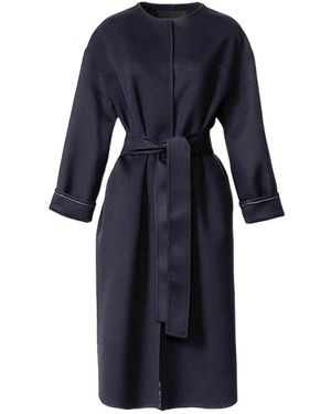 Fabiana Filippi Long-Sleeved Coat - Blue