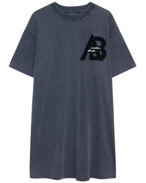 Anine Bing T-Shirt Style Mini Dress - Blue