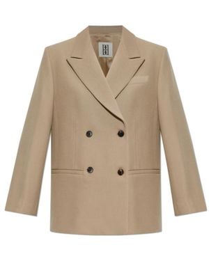 By Malene Birger Ramo Double-Breasted Blazer - Natural