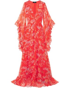 Etro Floral Print Dress - Red