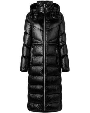 Moose Knuckles Belle Cote Shiny Shell Down Coat - Black