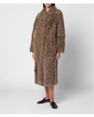 Arma Cristina Shearling Coat - Brown