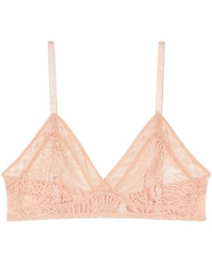 Eres Vestiges Lace Triangle Wireless Bra - Natural