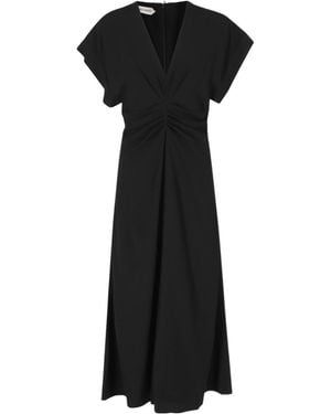 Alberta Ferretti Short-Sleeved Dress - Black
