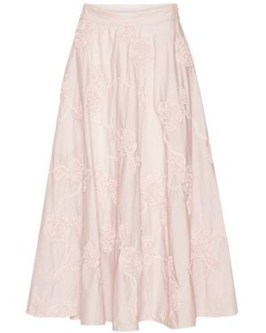 ROTATE BIRGER CHRISTENSEN Flower Maxi Skirt - Pink