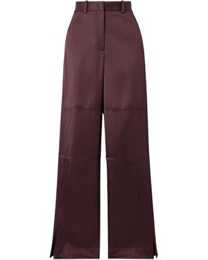 Jil Sander Twill Straight Trousers - Purple
