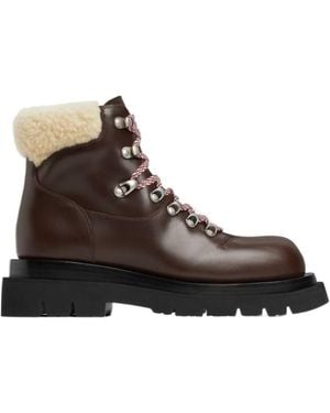 Bottega Veneta Lug Hiking Ankle Boots - Brown