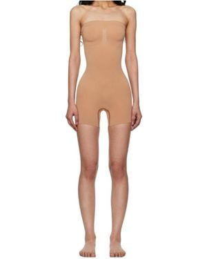 Skims Strapless Jumpsuit - Natural