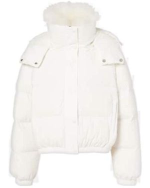 Yves Salomon Trimmed Ski Jacket - White