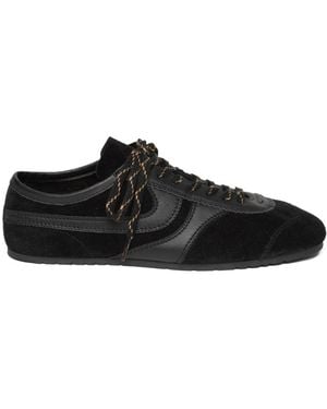 Dries Van Noten Lace-Up Low-Top Casual Shoes - Black