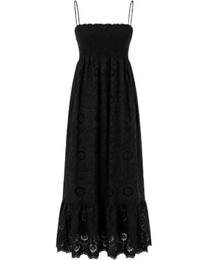MC2 Saint Barth Embroidered Sleeveless Dress - Black