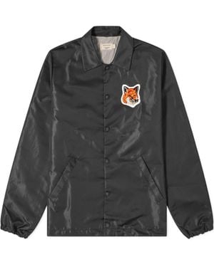 Maison Kitsuné Long-Sleeved Casual Jacket - Black