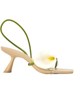 Cult Gaia Simple High-Heeled Sandals - Metallic