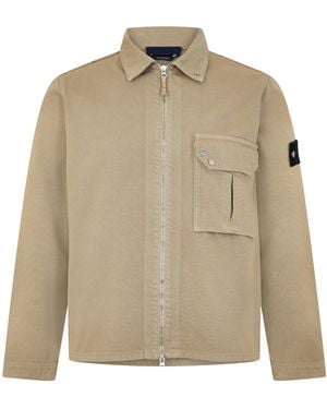 Stone Island Simple Denim Shirt - Natural