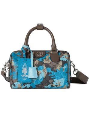 Gucci Gg Small Duffle Bag - Blue
