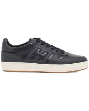 Hogan Low Top Lace Up Sneakers - Blue
