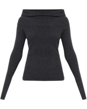 Lisa Yang Claudina Long-Sleeve Top - Black