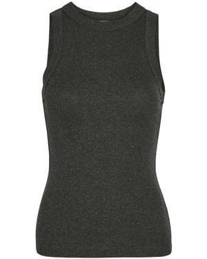 Agolde Stretch-Knit Tank Top - Green
