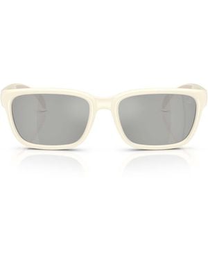 Moncler Eyewear Rectangular Frame Sunglasses - White