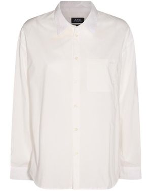 A.P.C. Collared Button-Up Shirt - White