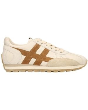 Hogan Round Toe Sneakers - Natural