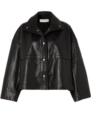 Nour Hammour Park Leather Jacket - Black