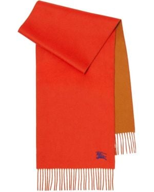 Burberry Reversible Cashmere Scarf - Red