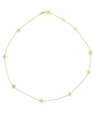 Tory Burch Delicate Icon Charm Necklace - White