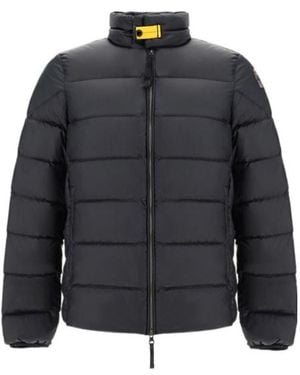 Parajumpers Long-Sleeved Cotton Dress With Standing Collar - Black