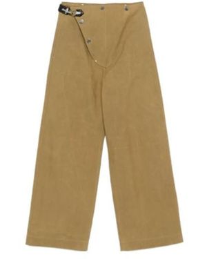 Nanushka Straight-Leg Pants - Green