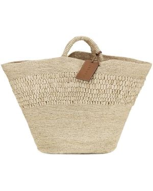 Manebí Manebí Fiji Woven Tote Bag - Natural