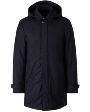 Moorer Long-Sleeved Coat - Blue