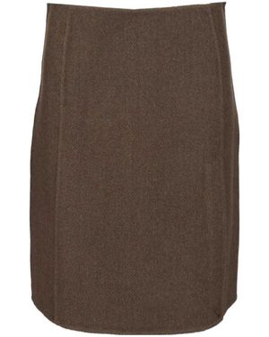P.A.R.O.S.H. Wool Mini Skirt - Brown
