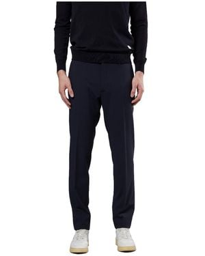 Incotex Logo Casual Trousers - Black