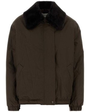 Magda Butrym Aw26 Padded Bomber Jacket - Black