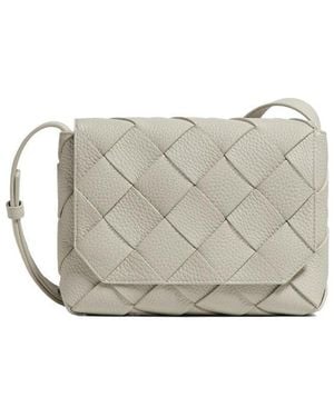 Bottega Veneta Diago Intreccio Cross-Body Bag - Grey