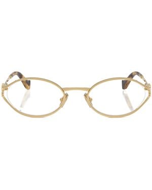 Miu Miu Full-Frame Non-Prescription Glasses - Natural
