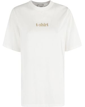 Alysi Short Sleeved Crewneck T-Shirt - White