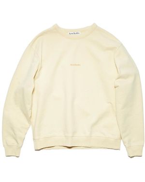 Acne Studios Logo Print Sweatshirt - Natural
