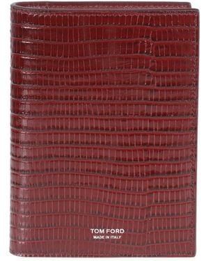 Tom Ford Bi-Fold Wallet - Red
